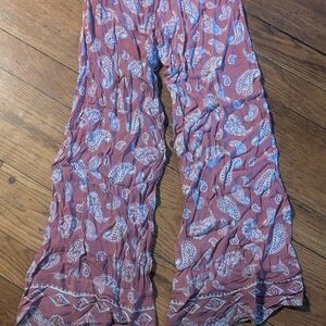 MAJORELLE Pink and White Patterned Pants
